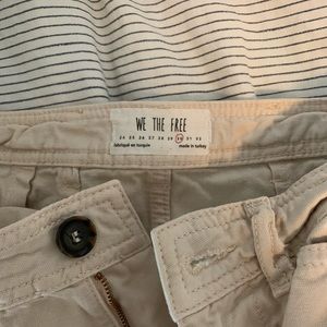 Off white wide leg pants from free people